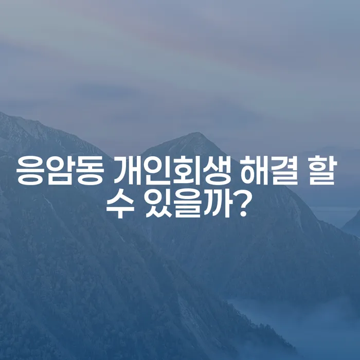 응암동 개인회생 해결 할 수 있을까?