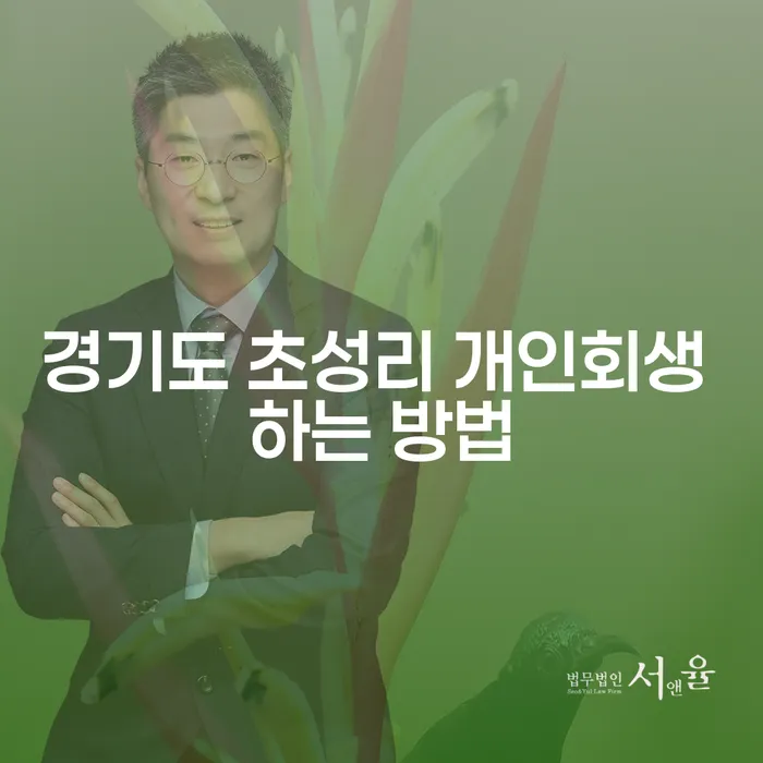 경기도 초성리에서 개인회생을 성공적으로 진행하는 방법은?